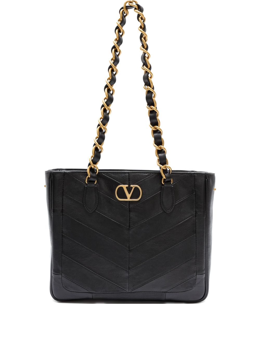 Valentino Garavani Laseine Shoulder Bag — Black