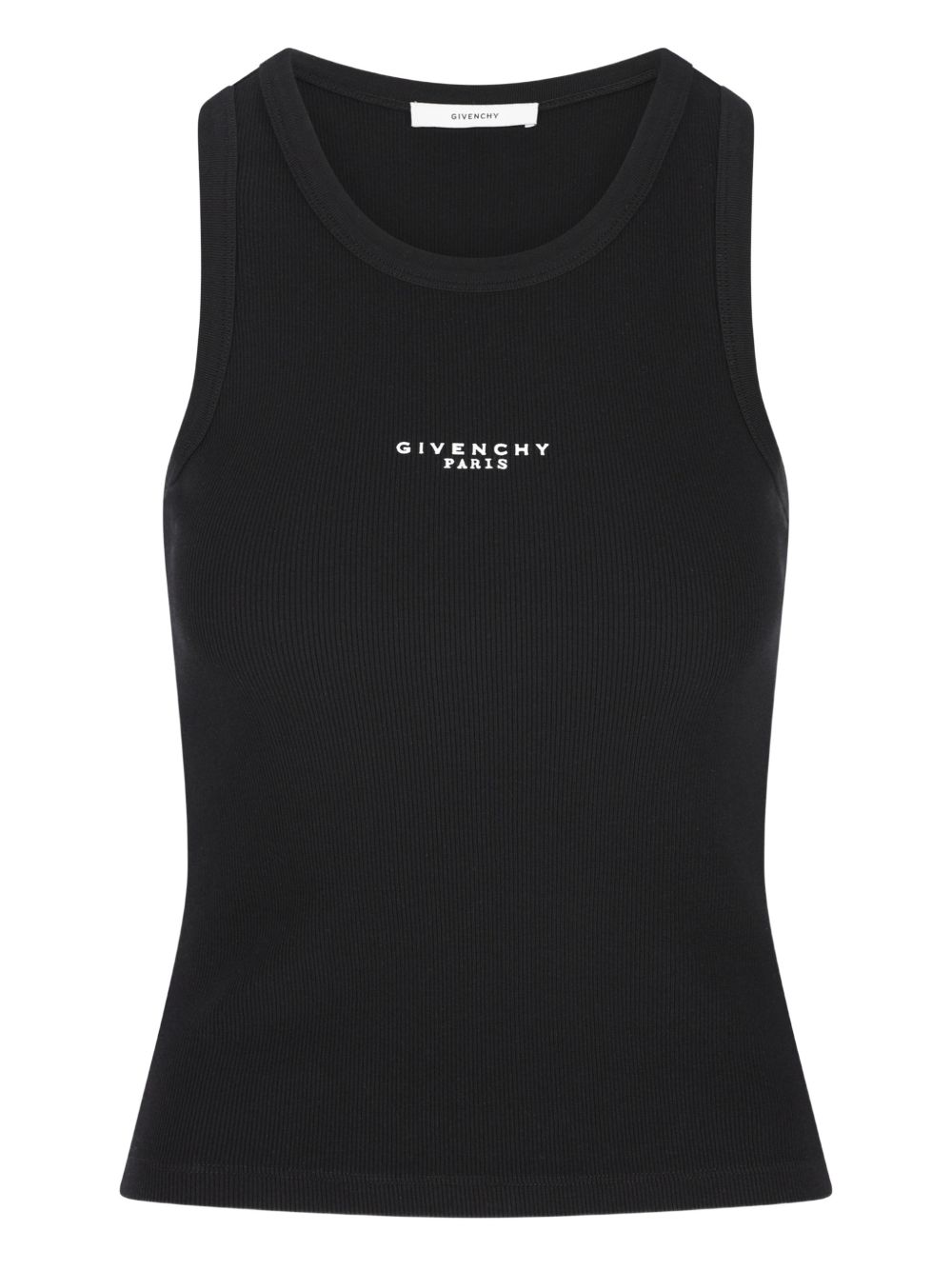 Givenchy Logo-Embroidered Tank Top — Black