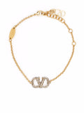 Valentino Garavani VLogo Bracelet — Gold