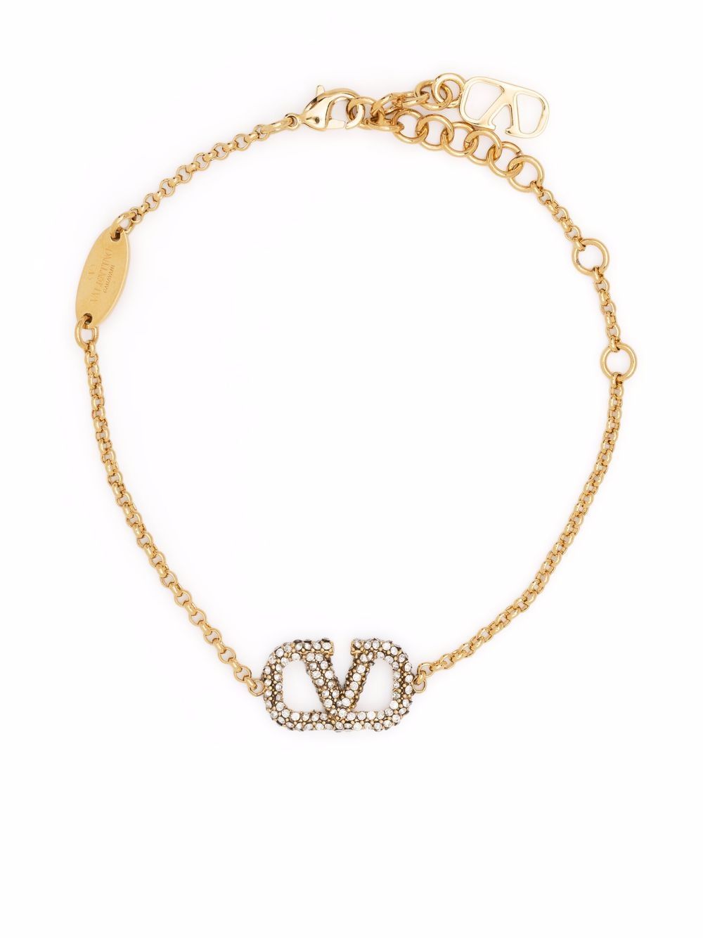 Valentino Garavani VLogo Bracelet — Gold