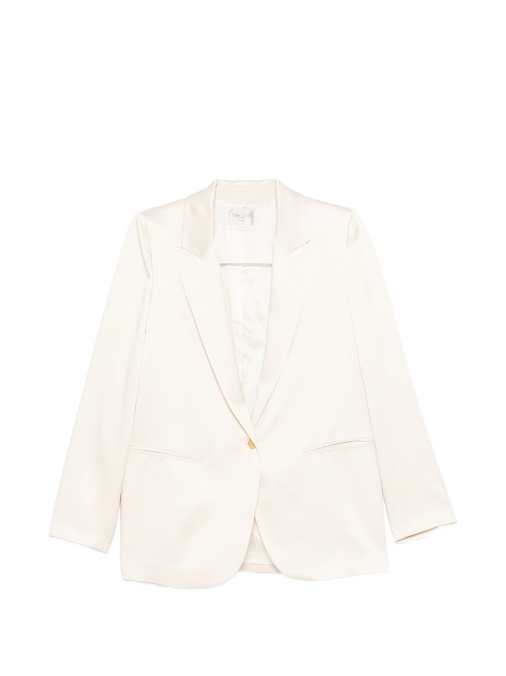 Forte Forte Single-Breasted Blazer — Ivory