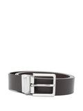 EMPORIO ARMANI EXCLUSIVE Reversible Leather Belt — Black