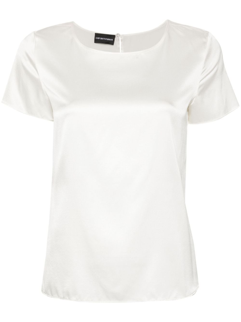 Emporio Armani Stretch Silk T-shirt — White