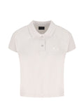 Balenciaga Logo-Embroidered Cotton Polo — Cream