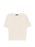 Fabiana Filippi Wool and Cotton Knit Sweater — Beige