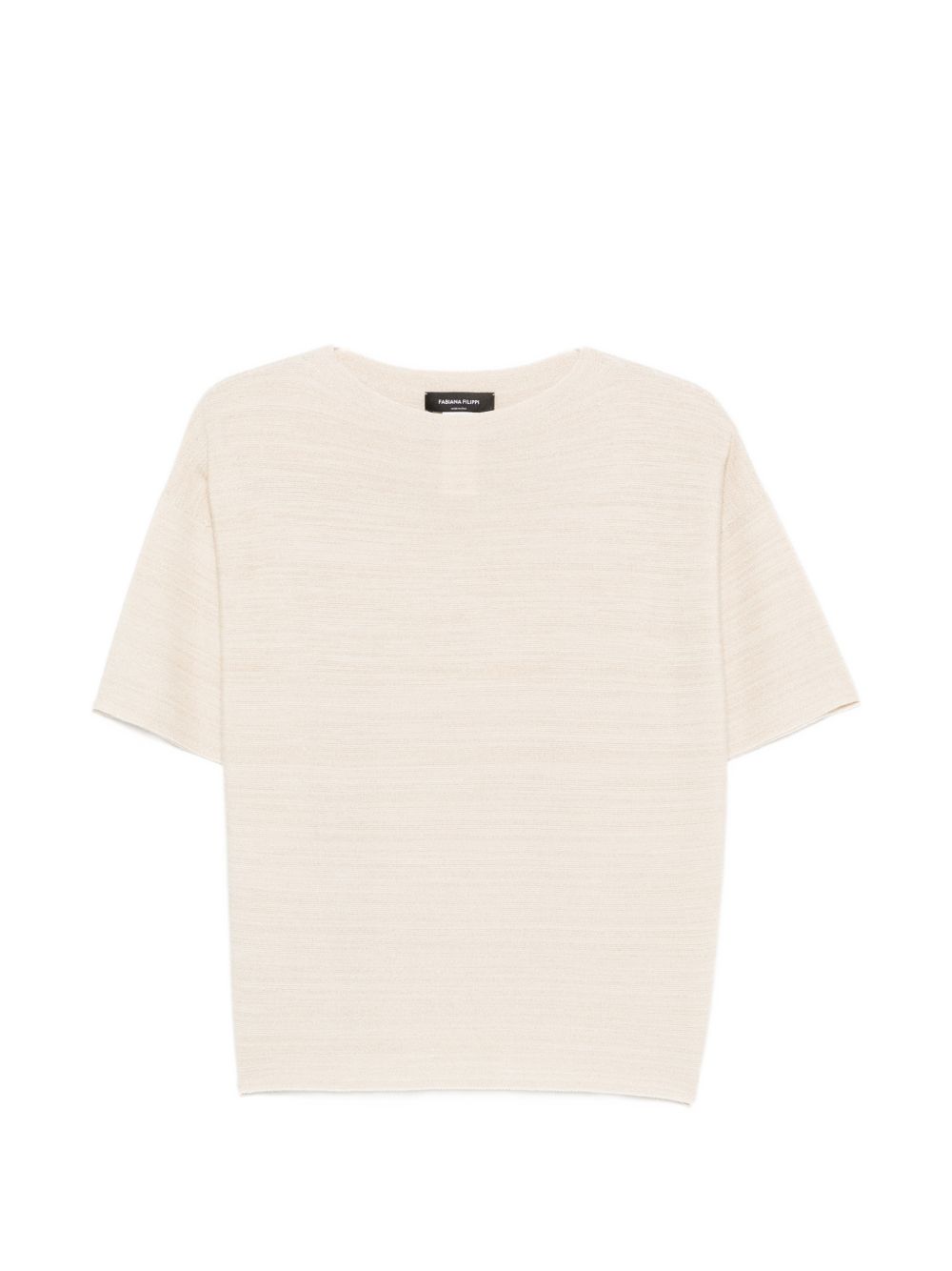 Fabiana Filippi Wool and Cotton Knit Sweater — Beige