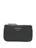 Emporio Armani Leather Card Case — Black