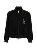 Emporio Armani Tweed Blouson Jacket — Black