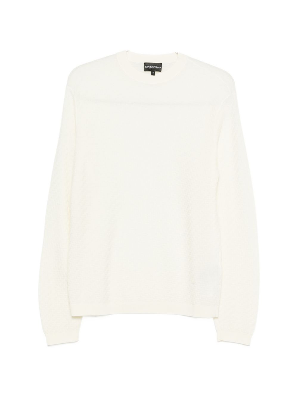 Emporio Armani Wool Crewneck Sweater — beige