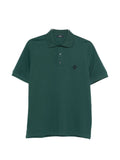 HERNO Logo-Patch Cotton Polo Shirt — Green