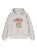 Ganni Margot Kitty Hoodie — grey