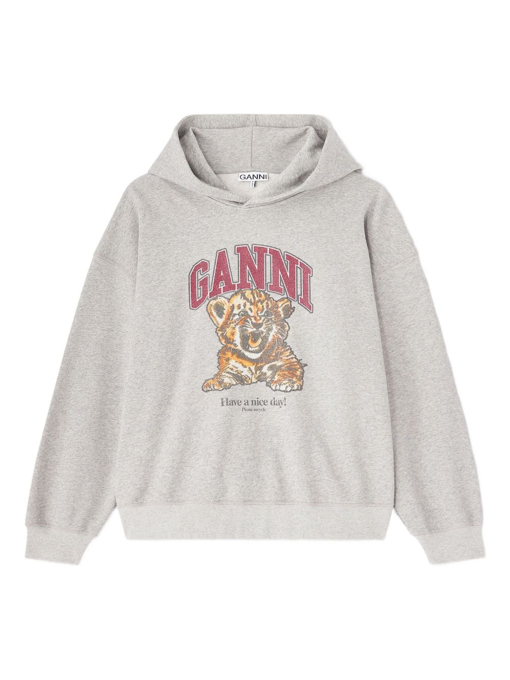 Ganni Margot Kitty Hoodie — grey