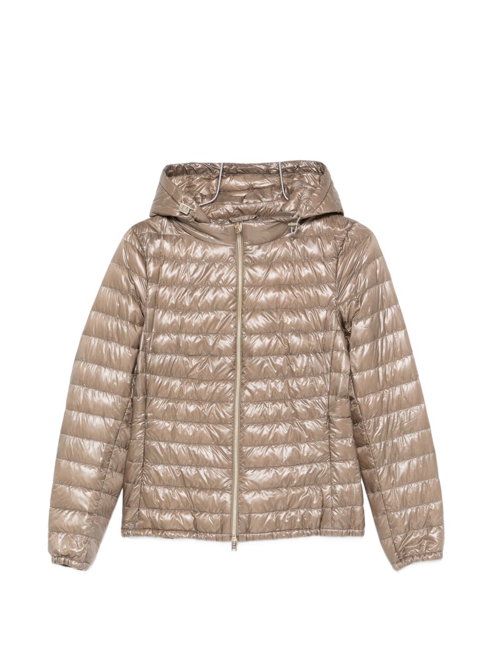 HERNO Quilted Nylon Down Jacket — Beige