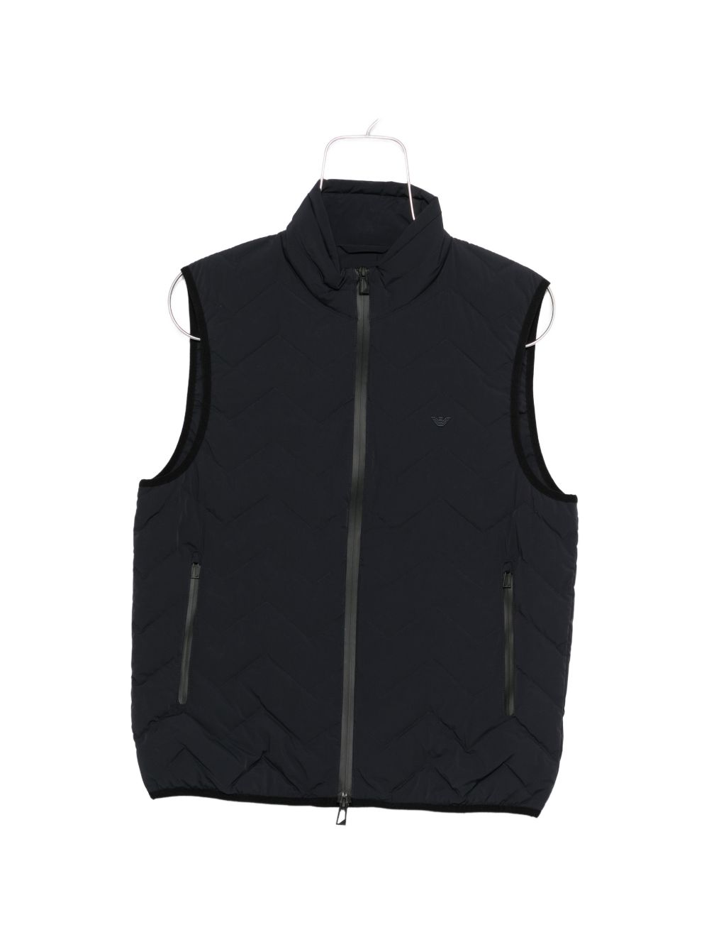 Emporio Armani Quilted Down Vest — Black