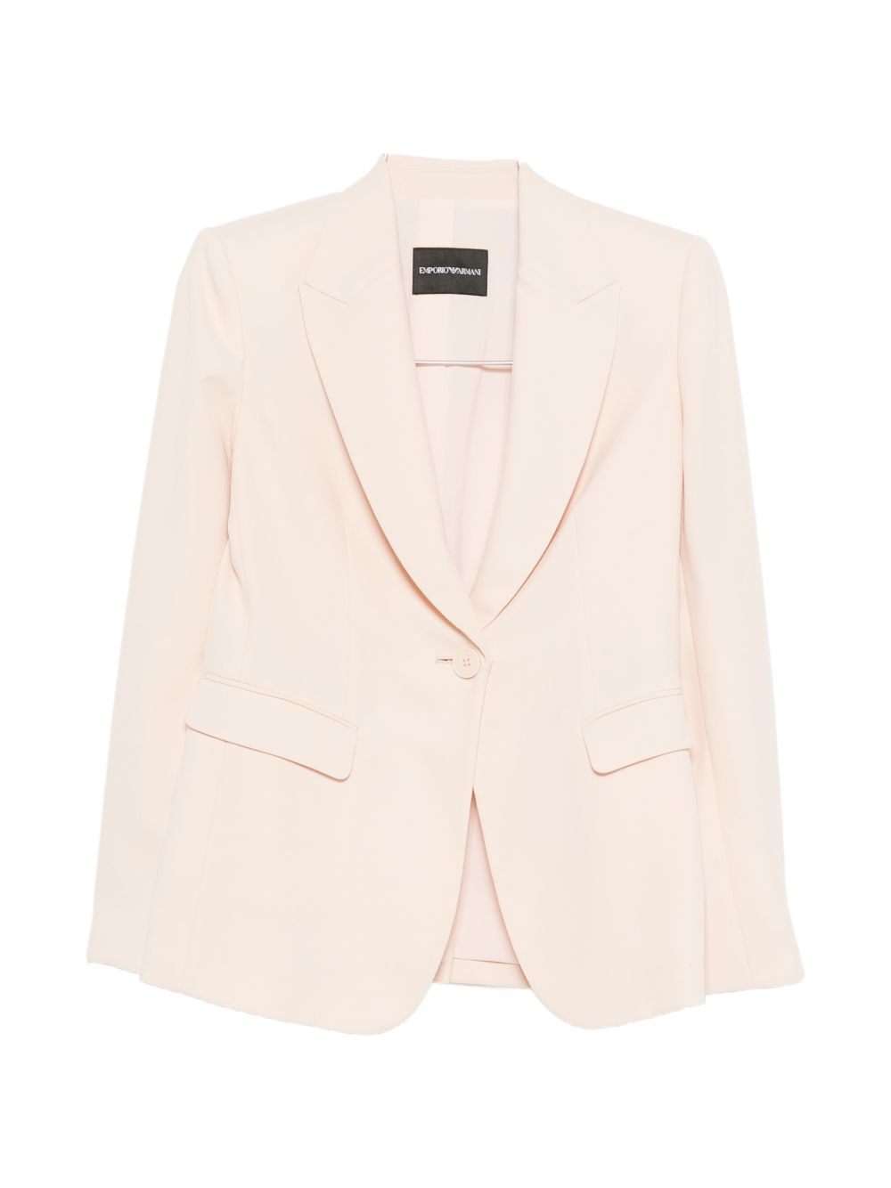 Emporio Armani Single-Breasted Tailored Blazer — Pink