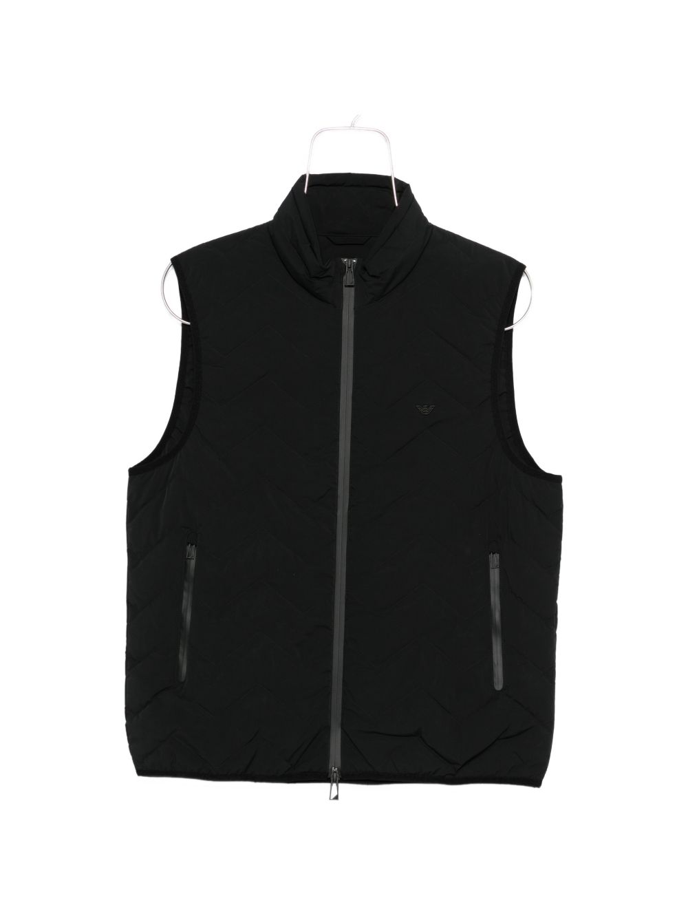 Emporio Armani Down-Filled Nylon Vest — Black