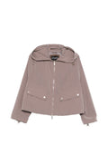 Emporio Armani Nylon Blouson Jacket — Taupe