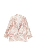 Alysi Floral-Printed Blazer — Pink