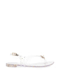 Casadei Embellished Jelly Sandals — Clear