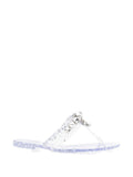 Casadei Embellished Thong Sandal — white
