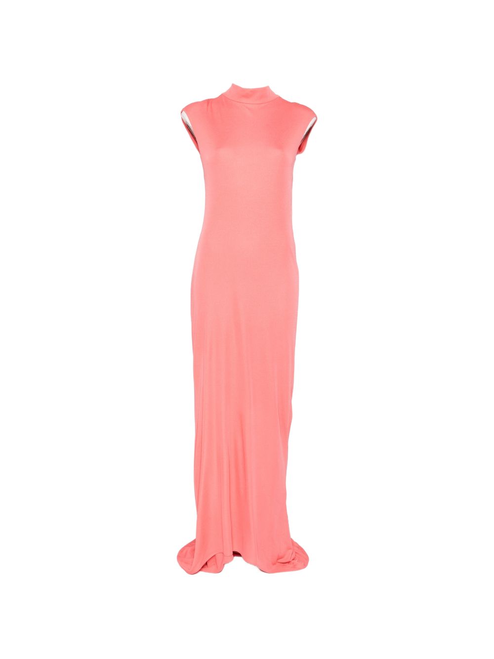 Tom Ford Back Cut-Out Evening Dress — Coral Pink
