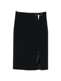 Elisabetta Franchi Logo-Embellished Midi Skirt — Black