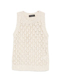 Fabiana Filippi Open-Knit Tank Top — Cream