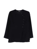 Emporio Armani Button-Detail Shirt — Black