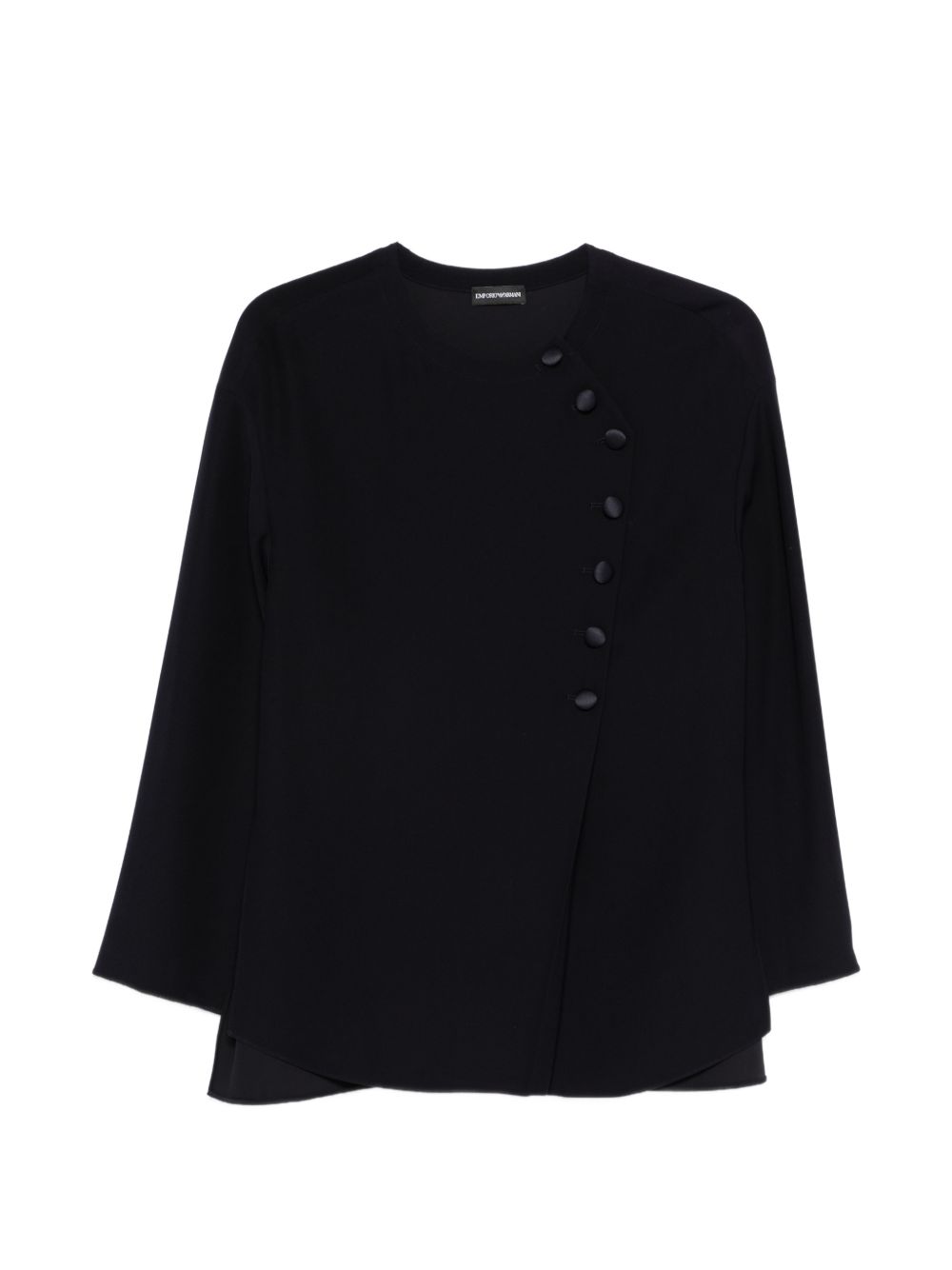 Emporio Armani Button-Detail Shirt — Black