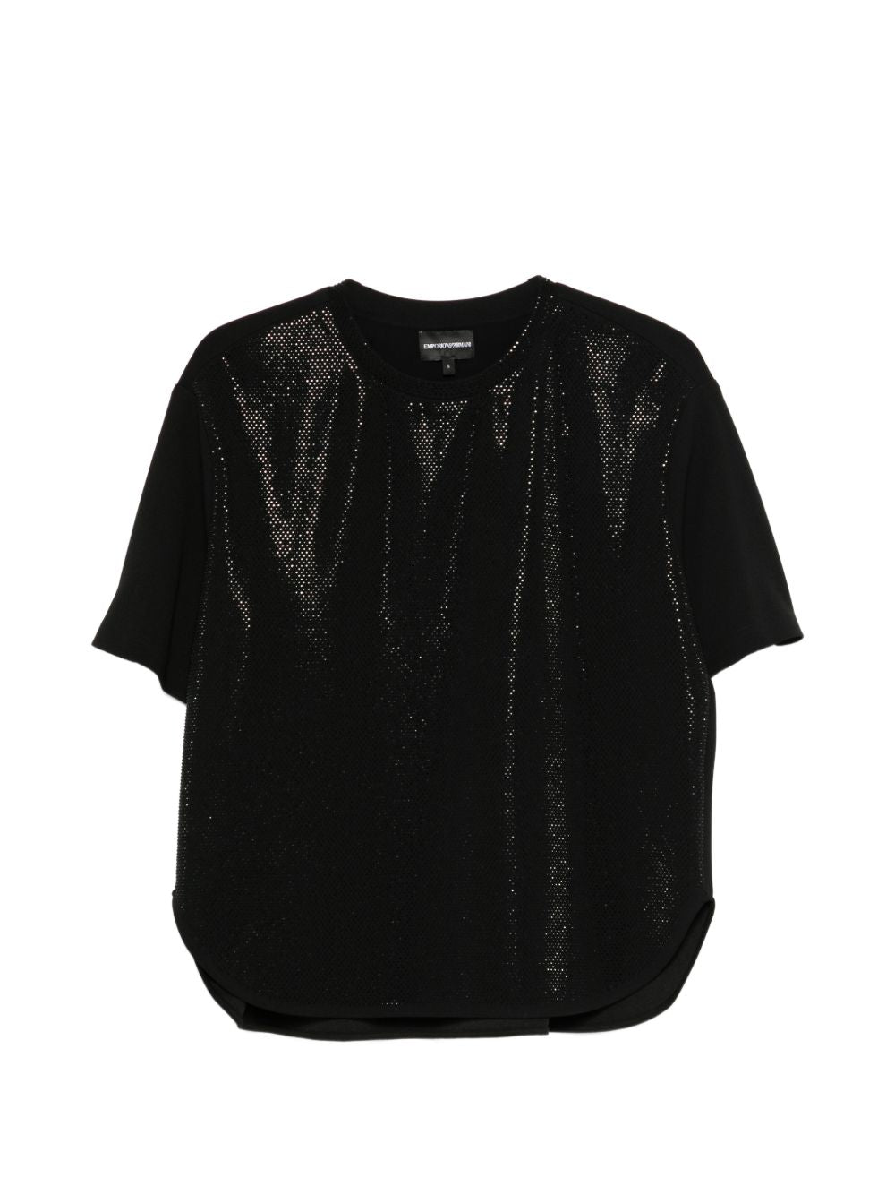 Emporio Armani Studded Knit Sweater — Black