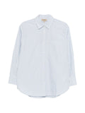Woolrich Striped Cotton Shirt — Blue