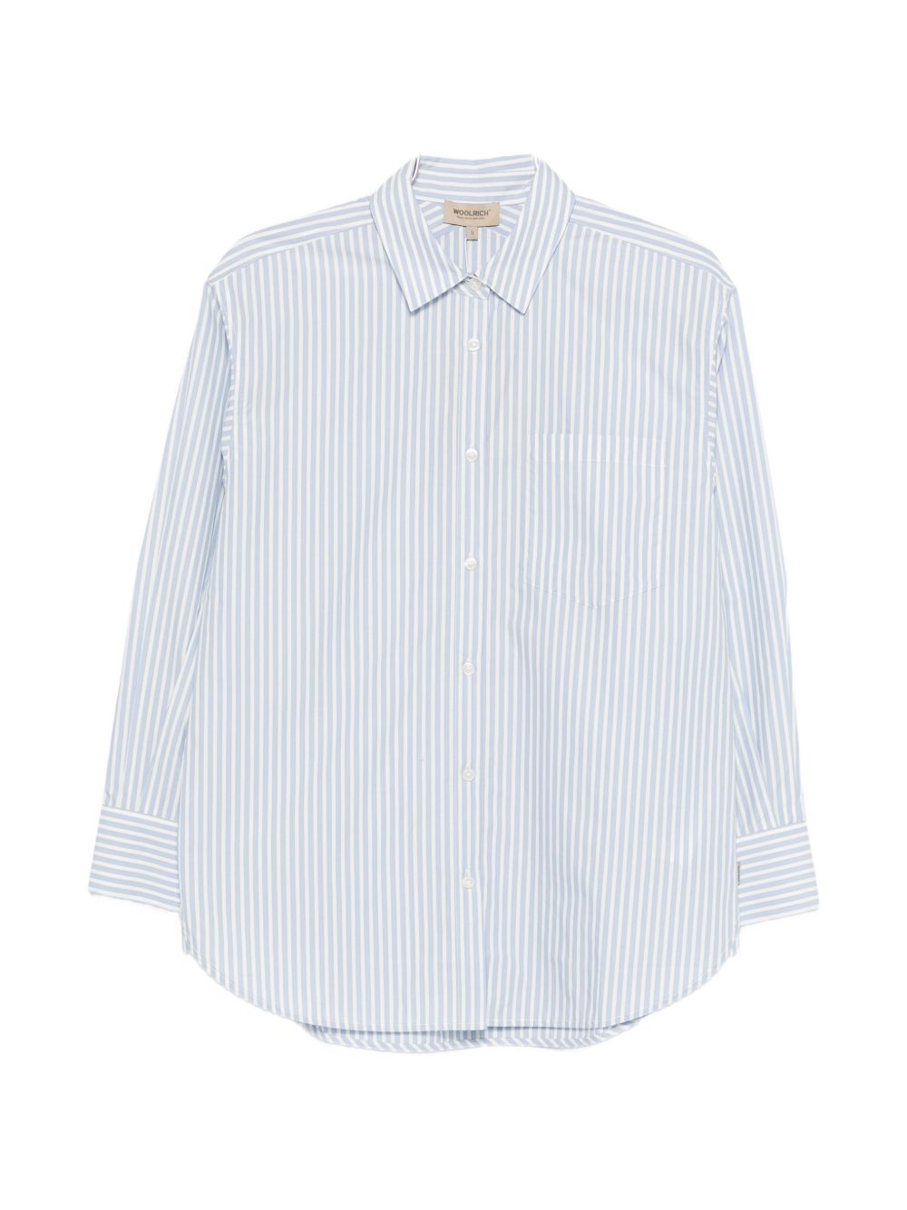 Woolrich Striped Cotton Shirt — Blue