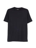 Emporio Armani Modal and Silk Blend T-Shirt — Black