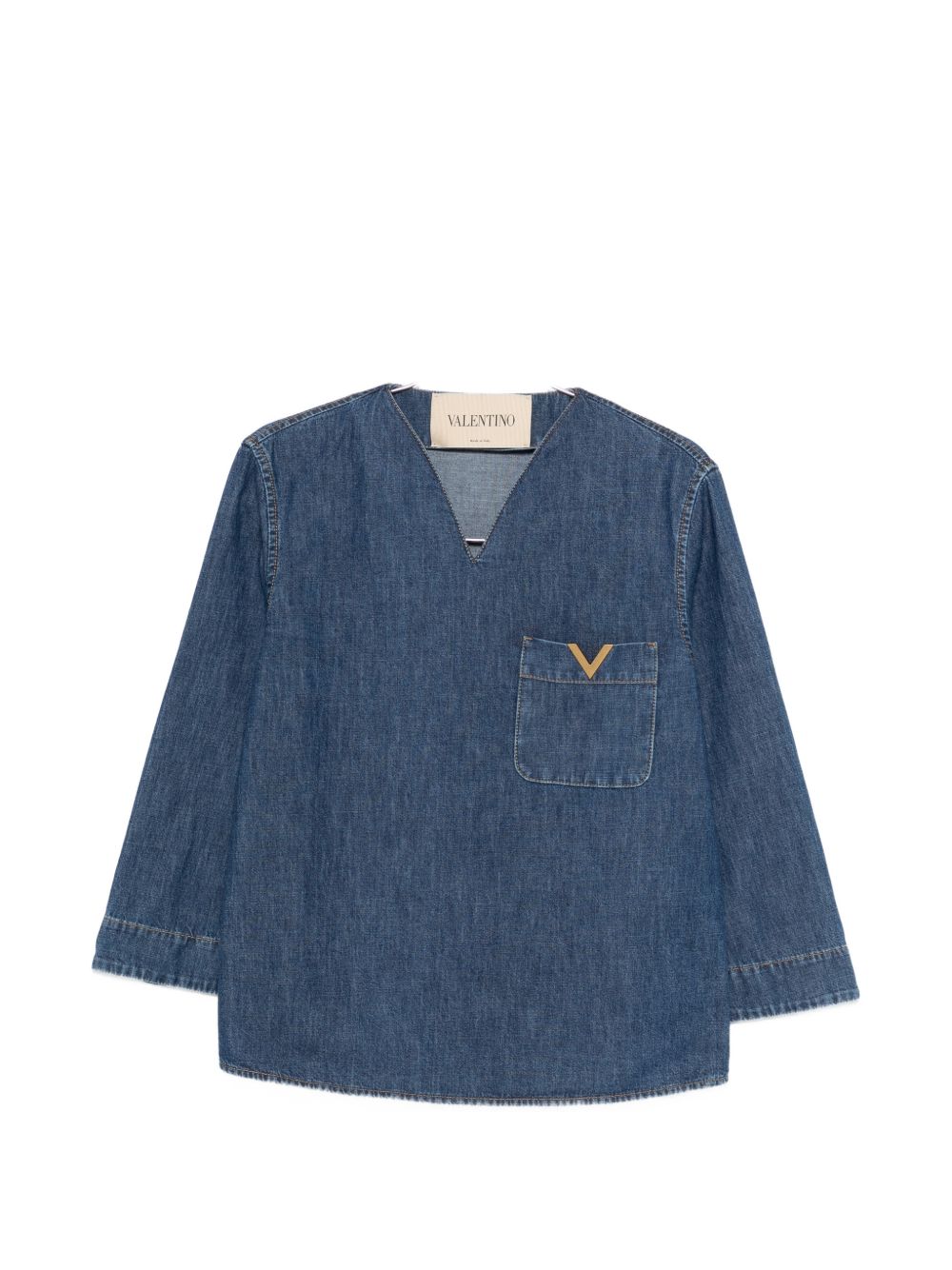 Valentino VLogo Blouse — Blue