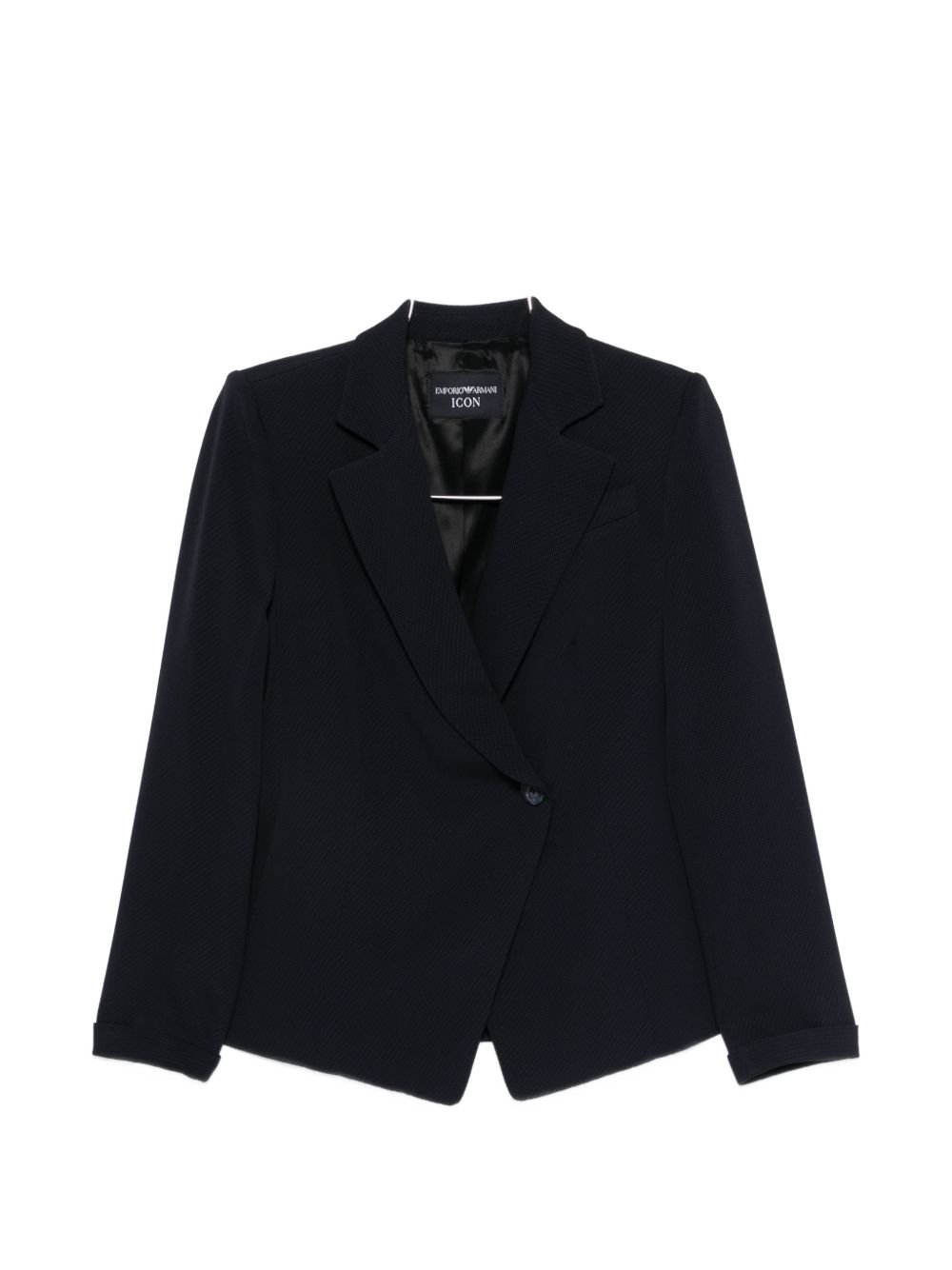 Emporio Armani Double-Breasted Blazer — Navy