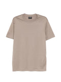 Emporio Armani Crew Neck Cotton T-shirt — Beige