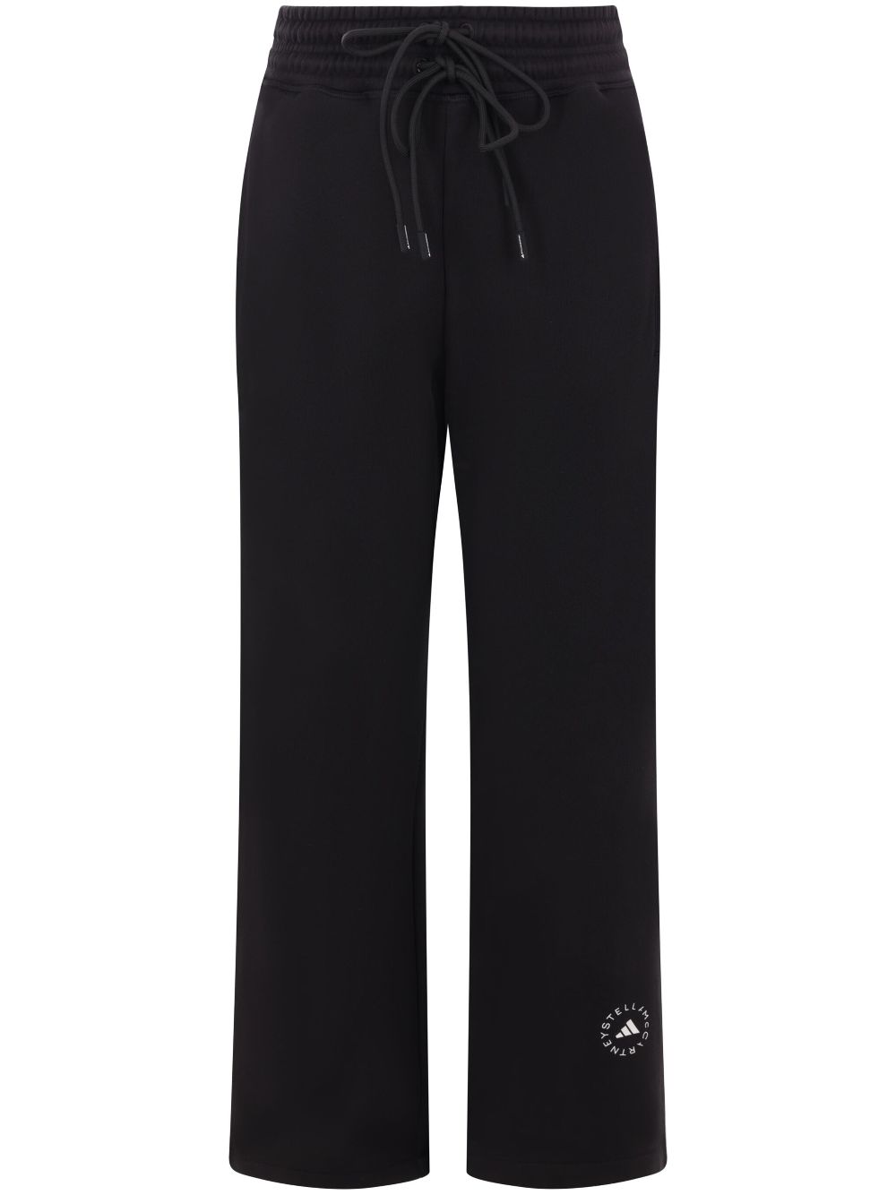 Adidas By Stella McCartney Cotton Drawstring Joggers — Black