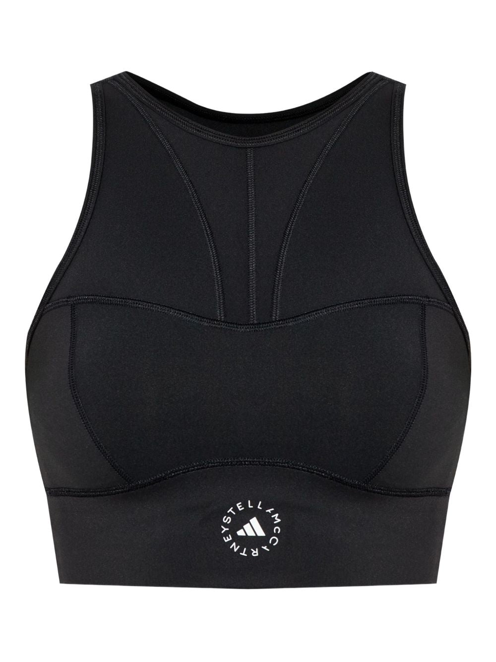 Adidas By Stella McCartney Logo-Detailed Bralette Tank Top — Black