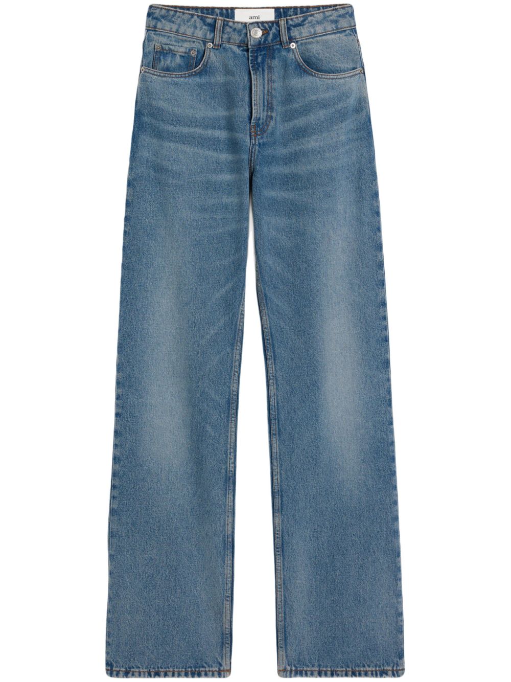 Ami Paris Large Fit Denim Jeans — Blue
