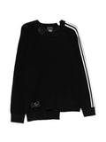 Y-3 Logo Three-Stripe Sweatshirt — Black