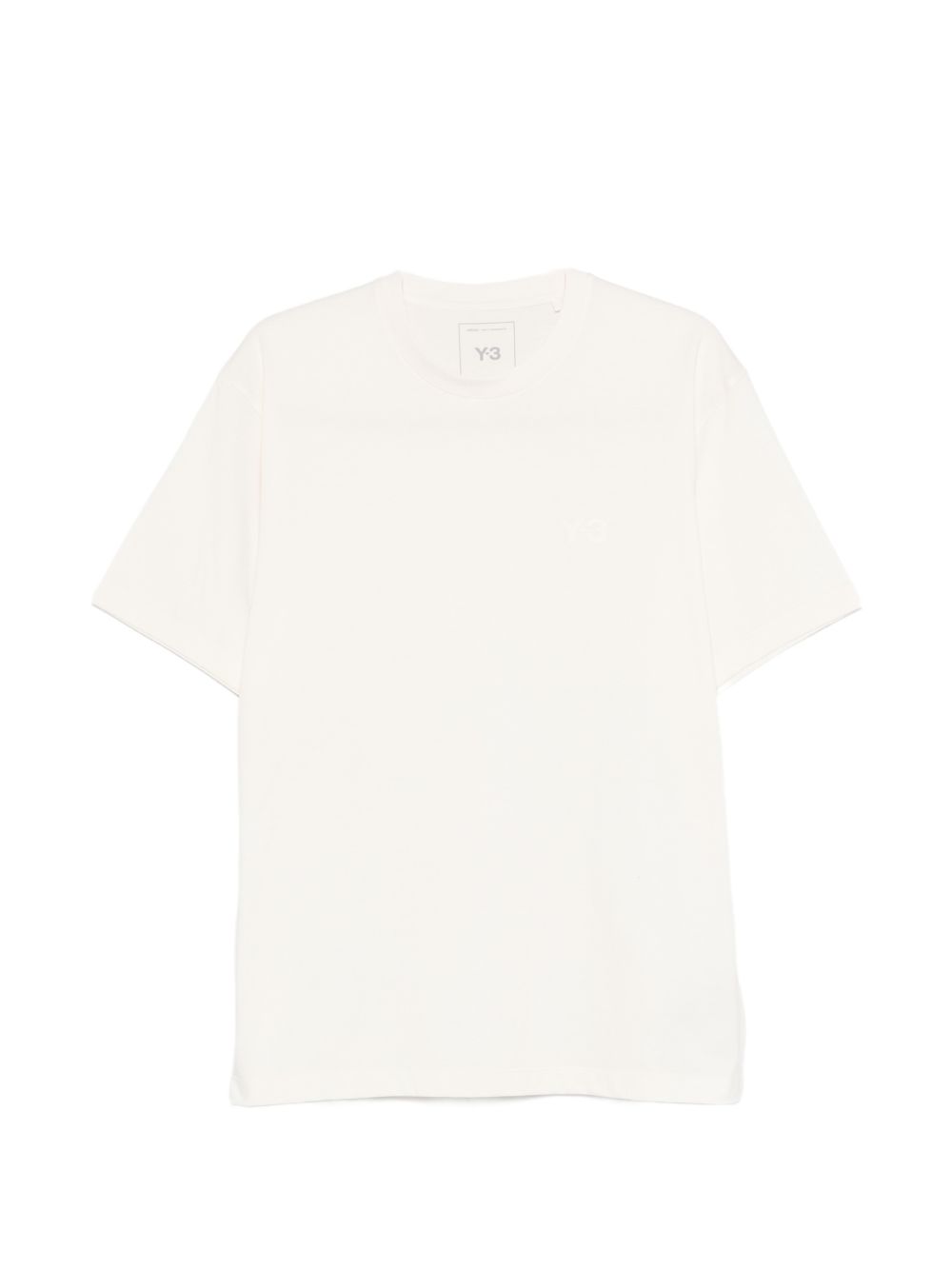 Y-3 Logo-Detail Crew Neck T-Shirt — White