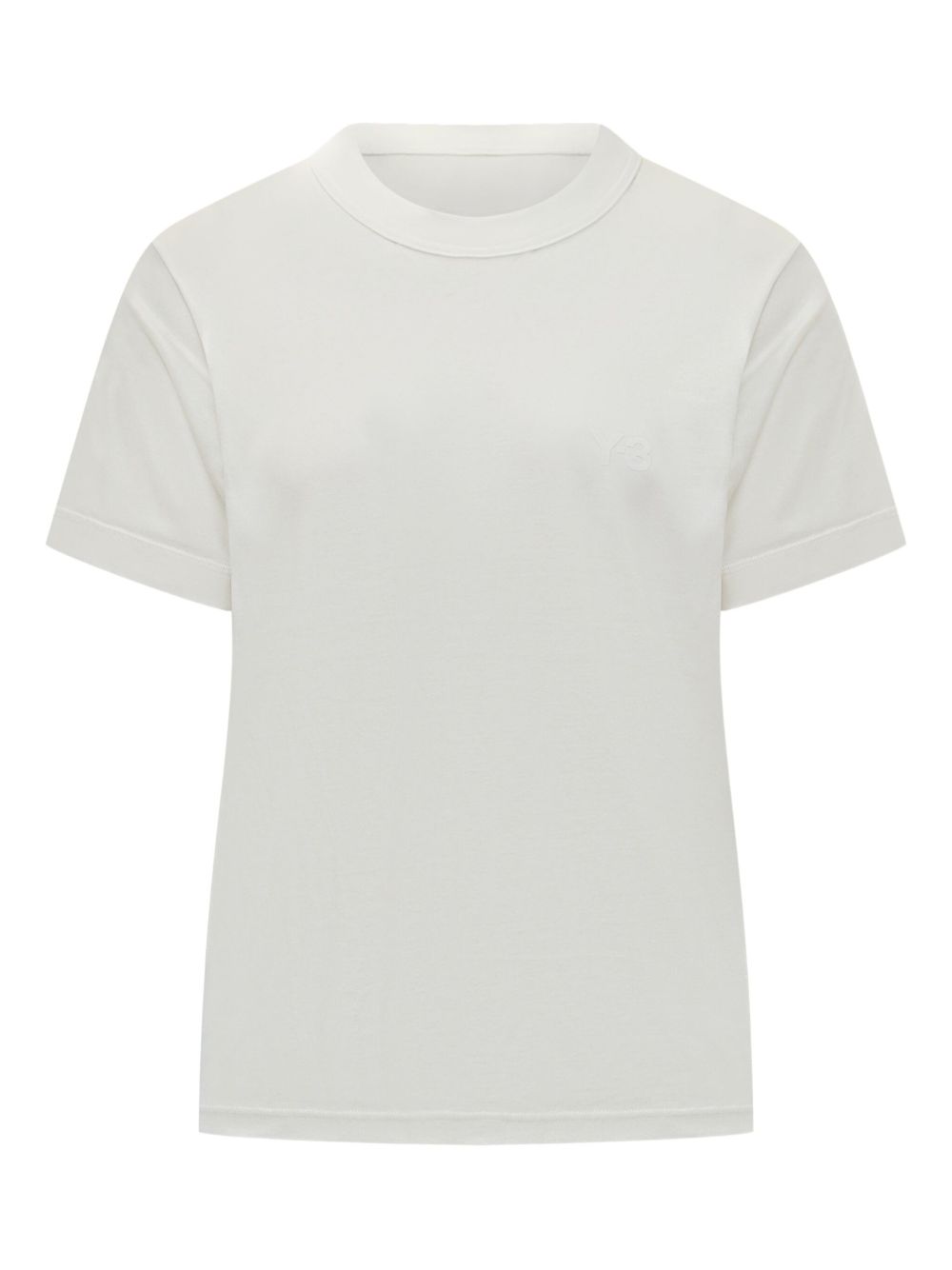 Y-3 Crew Neck Cotton T-Shirt — White