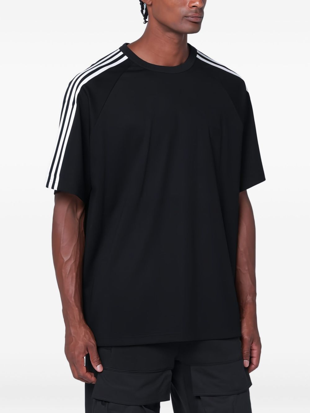 Y-3 Three-Stripe Logo T-Shirt — Black
