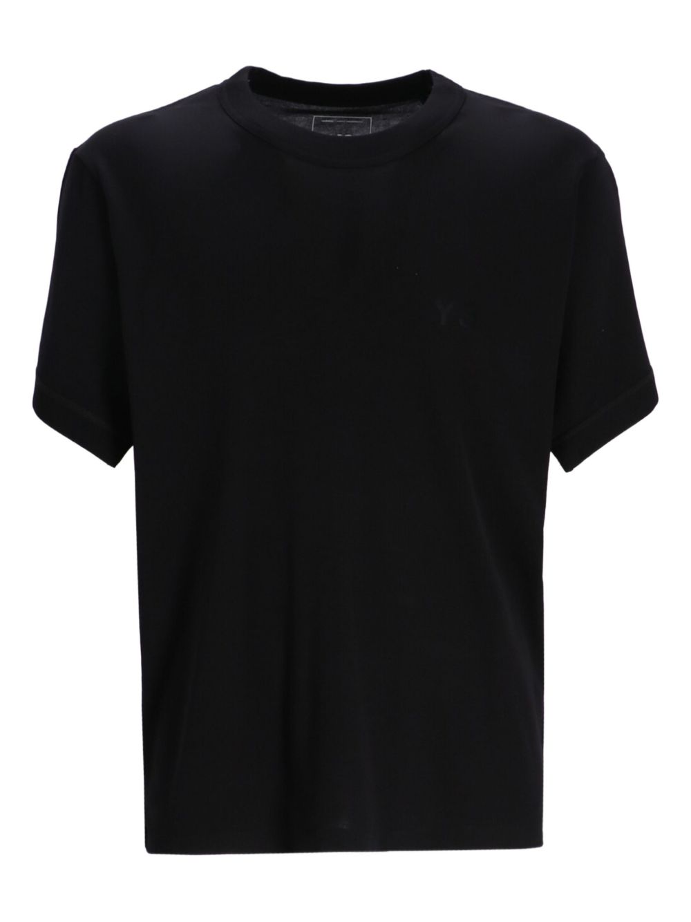 Y-3 Logo Cotton T-Shirt — Black