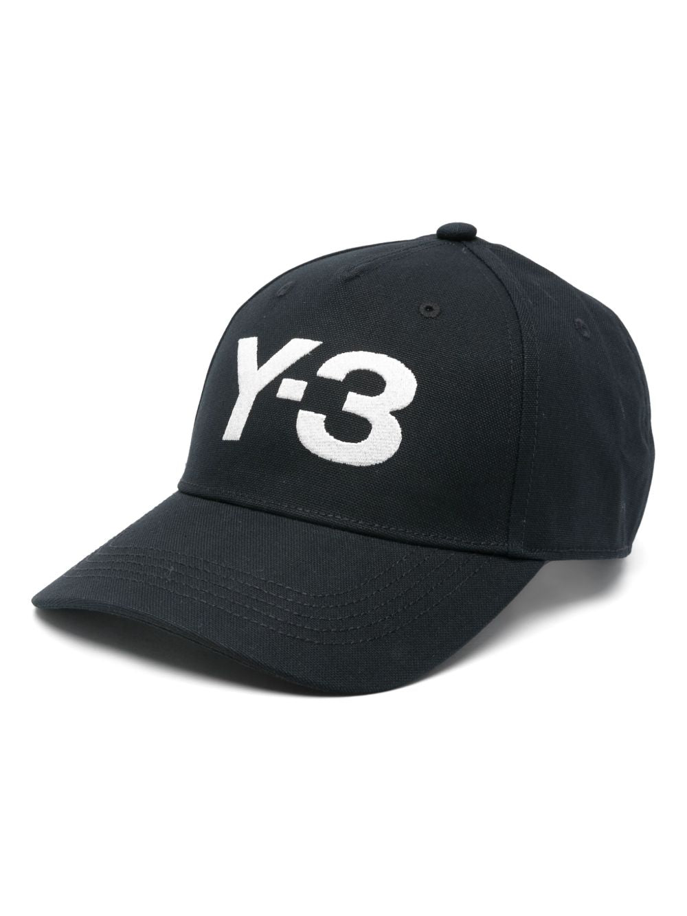 Y-3 Logo-Embroidered Baseball Cap — Black