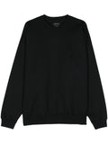 Y-3 Logo Cotton-Blend Sweatshirt — Black