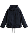Woolrich Short Parka Coat — Navy
