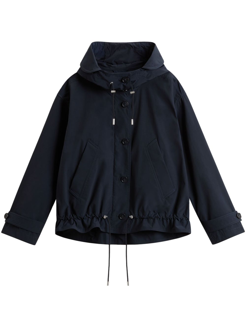 Woolrich Short Parka Coat — Navy