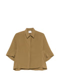 Alysi Short-Sleeve Shirt — Tan