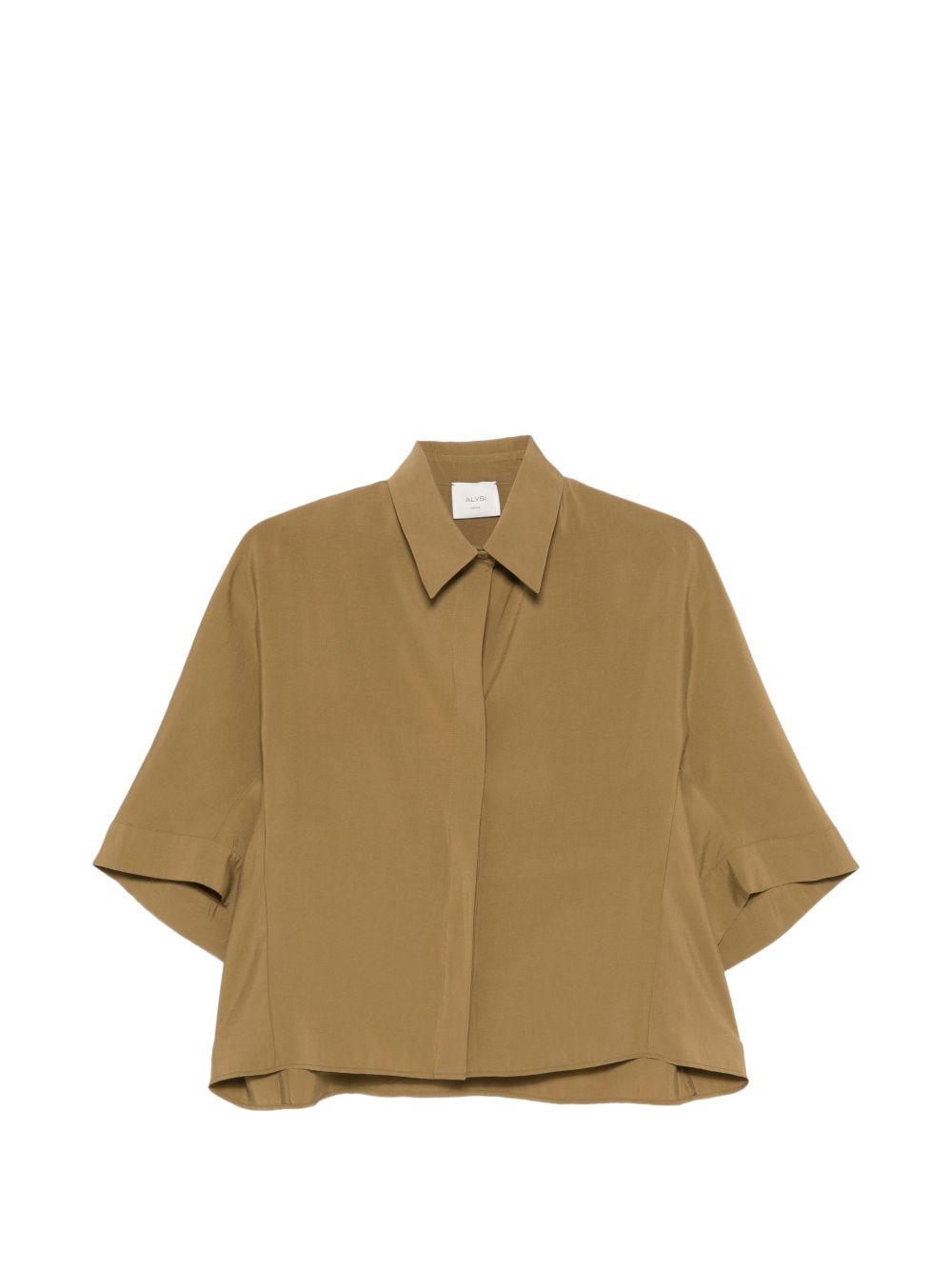 Alysi Short-Sleeve Shirt — Tan